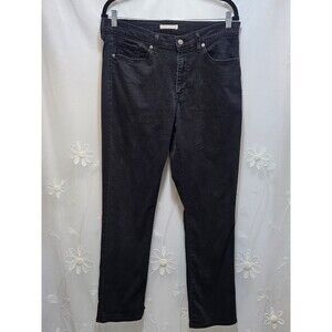 Levi Strauss Womens Size 14M 32-30 Black Jeans Staple Classic Basic Solid Denim